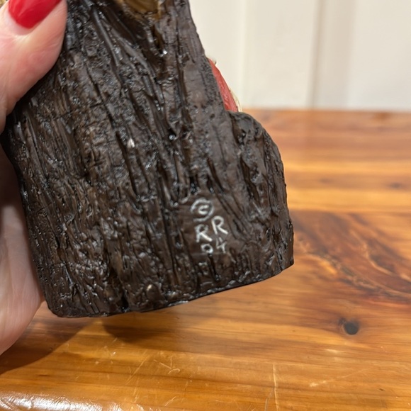 Vtg The Lost Woodsman Rick Rowley Forest Collection Santa Black Bears Ho Ho Ho - Picture 4 of 6